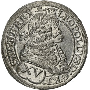 Leopold I. (1657–1705) 15 Kreuzer 1676 Pressburg