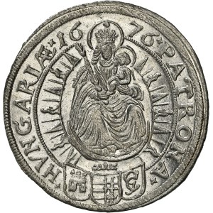 Leopold I. (1657–1705) 15 Kreuzer 1676 Pressburg