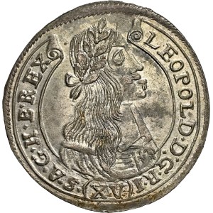 Leopold I (1657–1705) XV Kreuzer 1677 KB