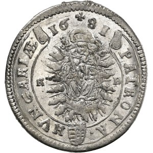 Leopold I. (1657-1705) XV Kreuzer 1681 KB