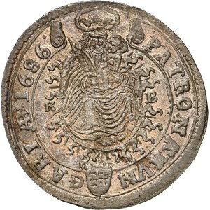 Leopold I. (1657-1705) XV Kreuzer 1686 KB