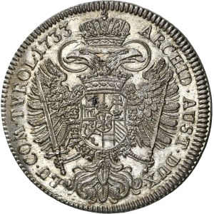 Karl VI. (1711–1740) ½ Taler 1733 Hall