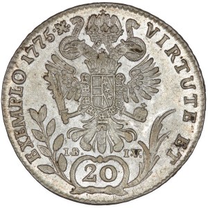 Joseph II. (1765-1790) 20 Kreuzer 1775 G/I.B.-I.V.