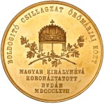 Franz Joseph I. (1848-1916) Coronation Gold Medal 1867 A