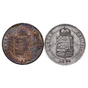 Franz Joseph I. (1848-1916) Forint 1878, 1879 KB