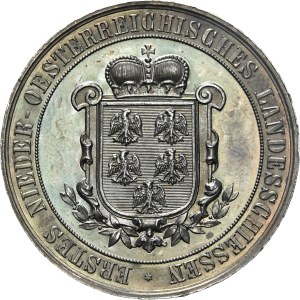 Franz Joseph I. (1848–1916) Silbermedaille beim ersten Niederösterreichischen Schießfest, 1881