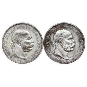 Franz Joseph I. (1848-1916) 5 Korona 1900, 1907 KB