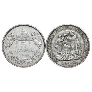 Franz Joseph I. (1848-1916) 5 Korona 1900, 1907 KB