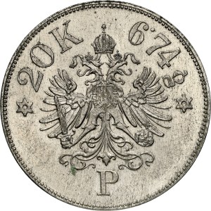 Franz Joseph I. (1848-1916) Weights 20 Corona 1915 P