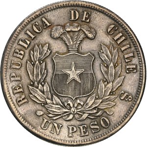 Chile - Un Peso 1886 So