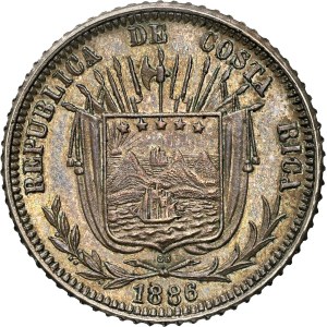 Costa Rica - 10 Centavos, 1886-GW
