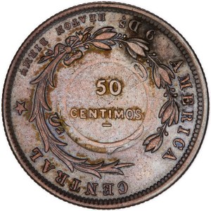 Costa Rica - 50 centimos, 1923. Zecca di San José
