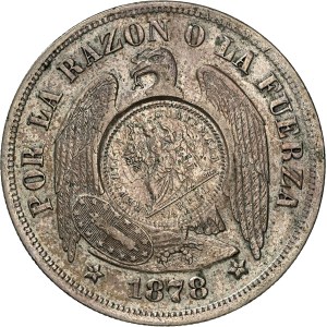 Guatemala - Chile. Peso, 1894 Countermark