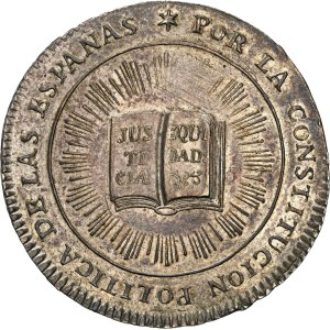 Guatemala - Époque coloniale. Ferdinand VII (1808-1833). Médaille de 2 réaux