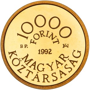 Hungary - Republic gold Proof 10000 Forint 1992 BP