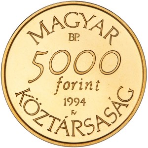 Hungary - Republic gold Proof 5000 Forint 1994 BP
