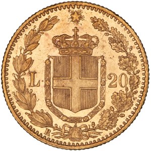 Italy - Umberto I. 20 Lire, 1882 R