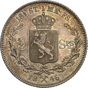 Norvège - Oscar Ier, 1/2 Speciedaler, 1846