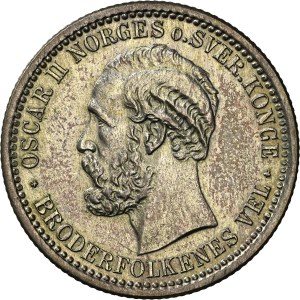 Norway - Oscar II, 50 Ore 1893