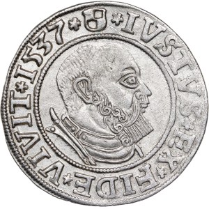 German States - Albert Hohenzollern, Groschen Königsberg 1537