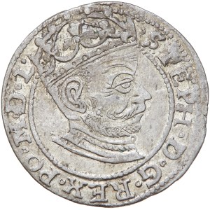 Poľsko – Štefan Bátoř, groš (Groschen), 1581, Riga