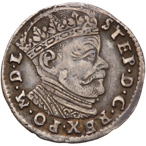 Poland - Stefan Batory. Trojak (3 grosze) 1585 Vilnius