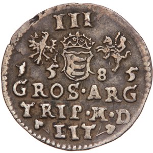 Poland - Stefan Batory. Trojak (3 grosze) 1585 Vilnius