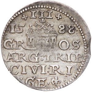 Poland - Sigismund III Vasa. Trojak (3 grosze) 1588 Riga