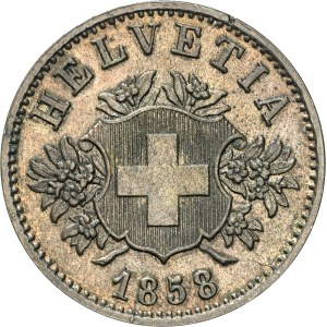 Switzerland - 20 Rappen 1858 B