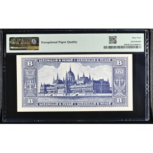 HUNGARY 100 MILLION Szazmillio B-PENGO (100 Quintillion) 1946