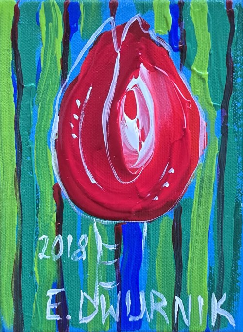 Edward Dwurnik (1943 - 2018), Tulipan, 2018