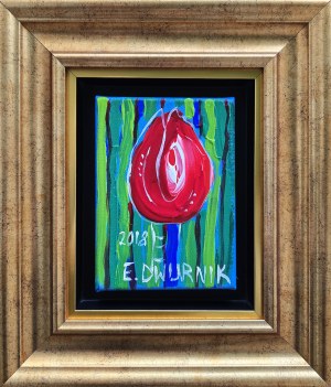 Edward Dwurnik (1943 - 2018), Tulipan, 2018