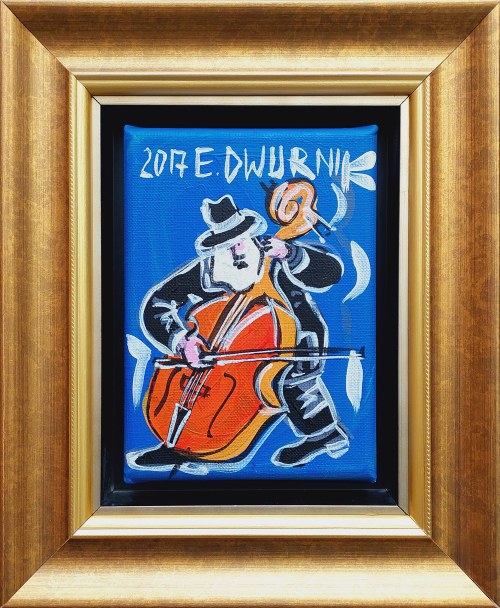 Edward Dwurnik (1943 - 2018), Kontrabasista, 2017