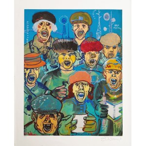 Edward Dwurnik (1943 - 2018), Le legioni di Rydzyk (numero 2/10), 2012
