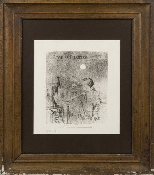 Henri de Toulouse-Lautrec (1864 - 1901), ‘’Etoiles Filantes’’, VIII Loys Delteil no 136, z portfolio “Quatorze lithographies originales pour illustrer des chansons”, 1978