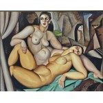 Tamara Łempicka (1898-1980, DEUX AMIS (DWIE PRZYJACIÓŁKI)