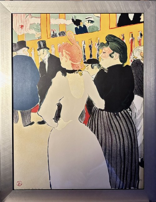 Henri de Toulouse-Lautrec (1864 - 1901), Au Moulin Rouge, La Goulue et sa sœur (La Gouluge i jej siostra w Moulin Rouge), 1976 (1892)