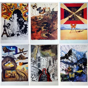 Salvador DALI (1904–1989), Suite Papillon (Cyklus s motýlem pro turisty), 1969