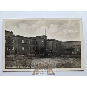 Chorzów, occupation, Security Police barracks (Schupo), SS Polizei Division stamp, 1940
