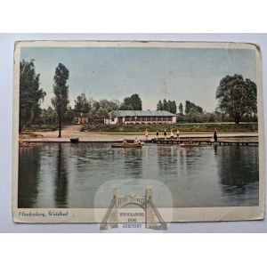 Zabrze, Hindenburg, Waldbad, original colors, ca. 1940