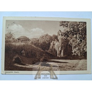 Mikołów, city park, ca. 1930 (sent in 1941)