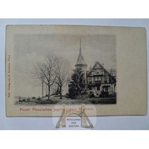 Kobiór near Pszczyna, the Promnice hunting lodge, ca. 1900