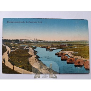Mysłowice, Myslowitz, the Triangle of the Three Emperors, panorama, 1917