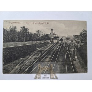 Čenstochová, nádraží, kolem roku 1916