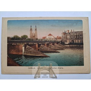 Opole, Oppeln, bridge, ca. 1920