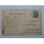 Bzinica Stara near Olesno, Dobrodzień, street, inn, 1912