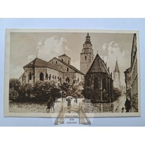 Głubczyce, Leobschutz, church, illustration, ca. 1925