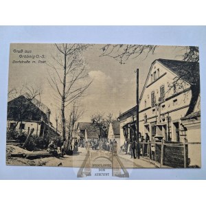 Grobniki near Głubczyce, street, ca. 1910