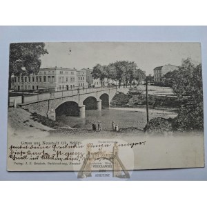 Prudnik, Neustadt, bridge, 1902