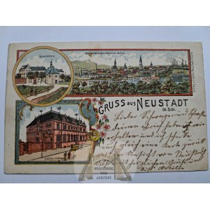Prudnik, Neustadt, litografia,